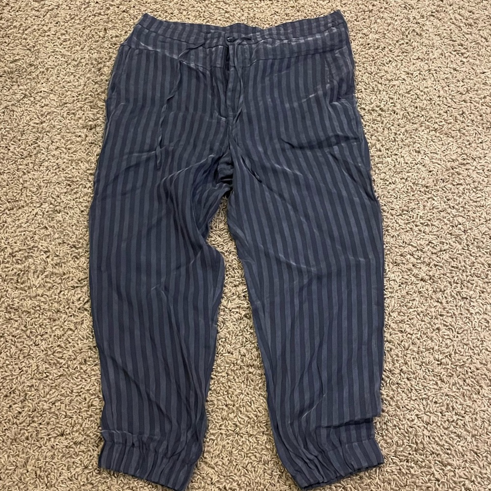 Blue Stripped Anthropologie Jumpsuit
